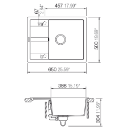 Zlewozmywak Schock RONDA D-100 L Croma